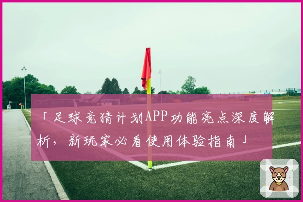 「足球竞猜计划APP功能亮点深度解析，新玩家必看使用体验指南」